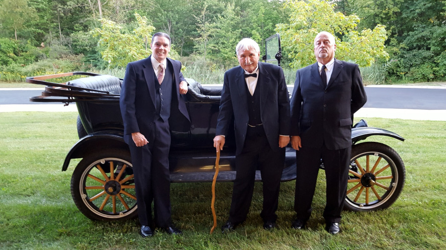 The spotlight now shifts to our next finalist in the Education/Interpretation category for Wednesday's Awards of Excellence: Russ Dore (pictured below, center) of Dore Productions for his historical interactive presentations on various automotive topics. #ExploreMotorCities