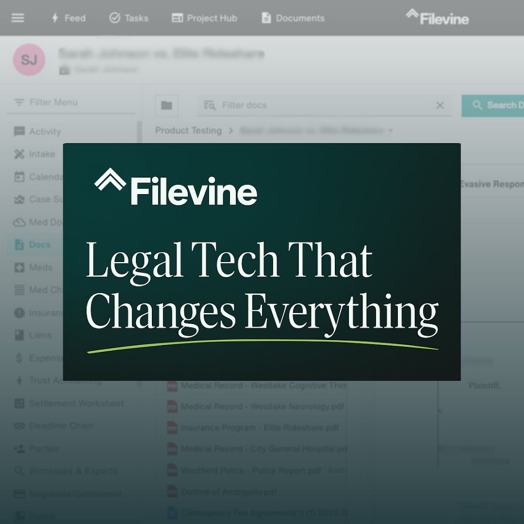 atlblog's tweet photo. It’s like having a junior associate who’s never off the clock. Learn how @filevine bakes AI into every layer of your case management. ⬇️
https://t.co/SwjOtmX33t
#CaseManagement #AIInLegal #LegalTech #sponsored https://t.co/HxYfOq5MgL