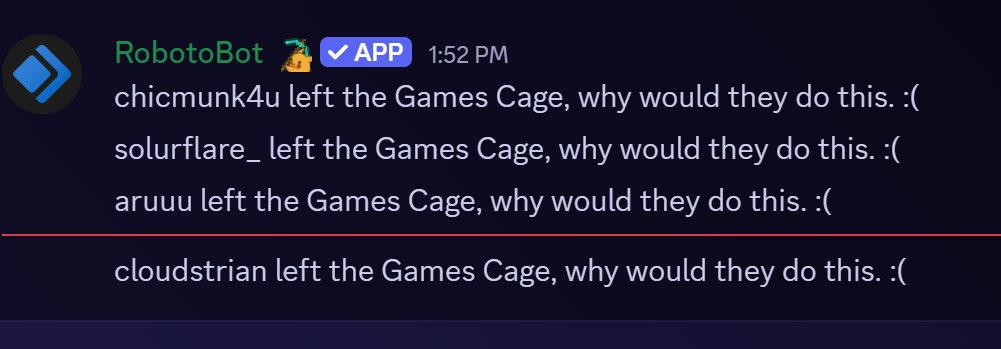THEY'RE BANNING US FROM THE DISCORD. FIRST IT WAS ARUUU, AND THEN IAN, AND NOW ME.

GET OUT OF THE DISCORD WHILE YOU CAN. HIS ACCOUNT ON THERE HAS BEEN COMPROMISED.