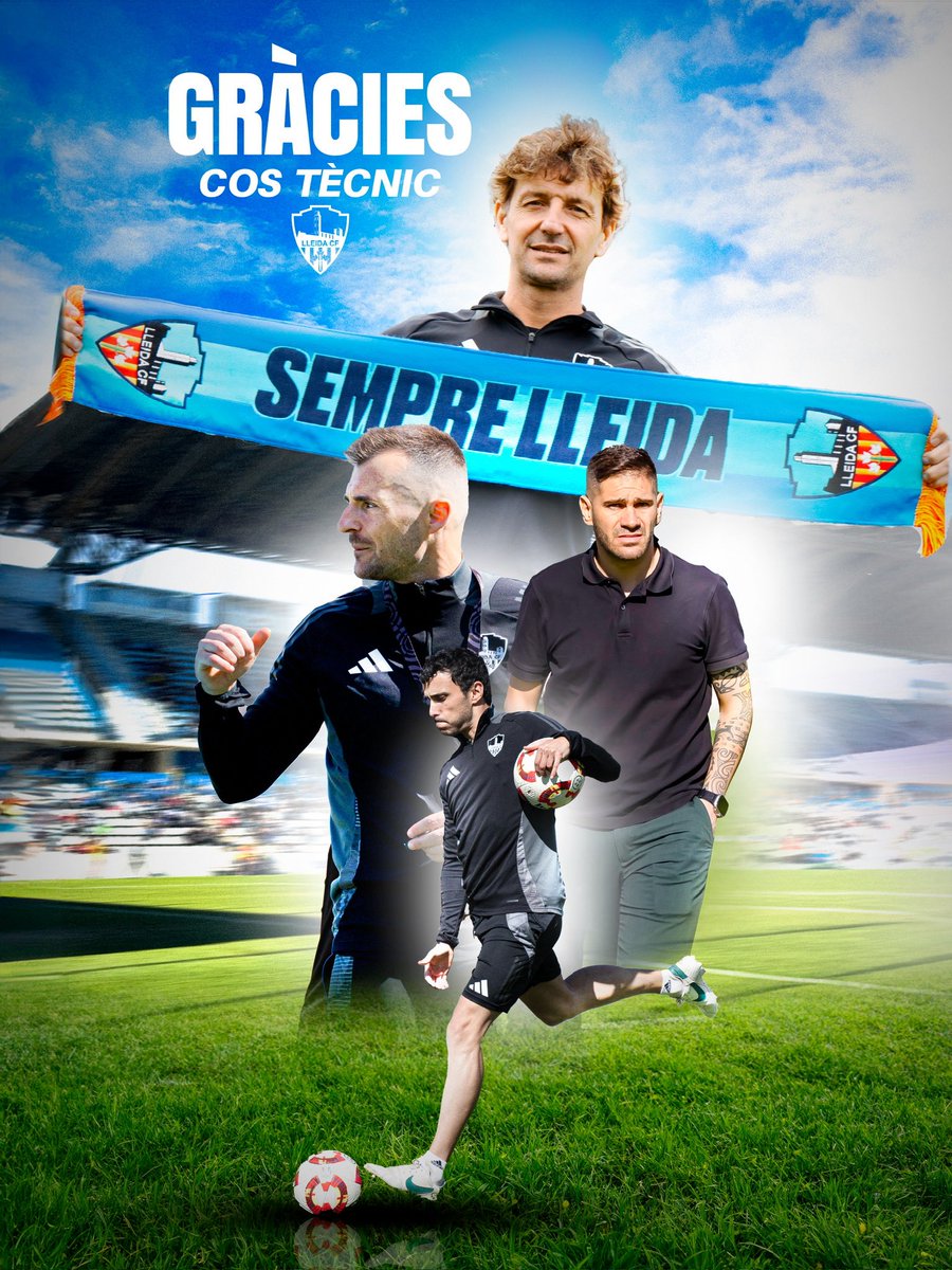 Moltes gràcies, Raúl Fuster, Iñigo Idiakez, Pol Fresneda i Omar Ruiz, membres del cos tècnic del Lleida CF. 

Us desitgem molta sort i èxits en el vostre futur!