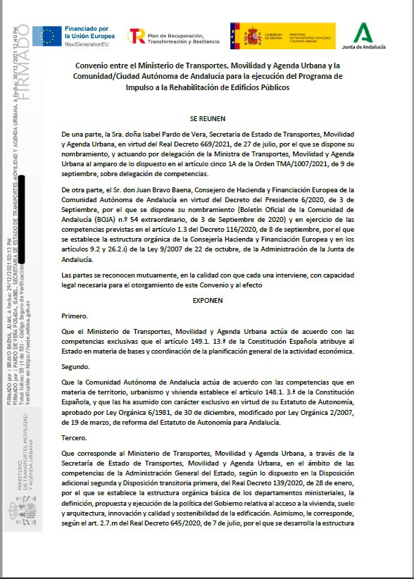 PedroFdezGob's tweet photo. Como parece que la consejera no sabe que el 80% de los fondos para las obras del Palacio de Congresos de Granada son transferidos por el Gobierno 🇪🇸, aquí dejo las fotos del convenio firmado entre Gobierno y Junta

Una pista: el logo amarillo del cartel es el del Gobierno 🇪🇸 https://t.co/rsbsZqhFXX