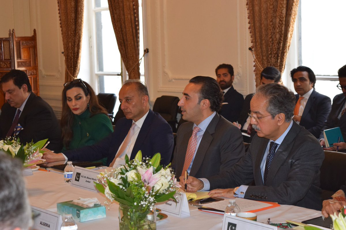 BBhuttoZardari's tweet photo. Held a substantive exchange together with Pakistan Delegation with Ambassadors of the UN Security Council’s elected members (E10), conveying Pakistan’s principled and responsible stance in the face of India’s escalating provocations. Reaffirmed our abiding commitment to restraint, diplomacy, dialogue, and a rules-based international order. Underscored the dangers of India’s weaponization of water by violating Indus water treaty and resolving the Kashmir dispute in accordance with UN Security Council resolutions. Pakistan unequivocally condemns terrorism in all its forms and remains a victim of terrorism, planned and sponsored from beyond our borders. We do not seek conflict, but stand fully prepared to defend our sovereignty and territorial integrity. South Asia cannot afford another crisis. #PeaceWithResponsibility 🇵🇰 🇩🇿 🇩🇰 🇬🇷 🇬🇾 🇵🇦 🇰🇷 🇸🇱 🇸🇮 🇸🇴