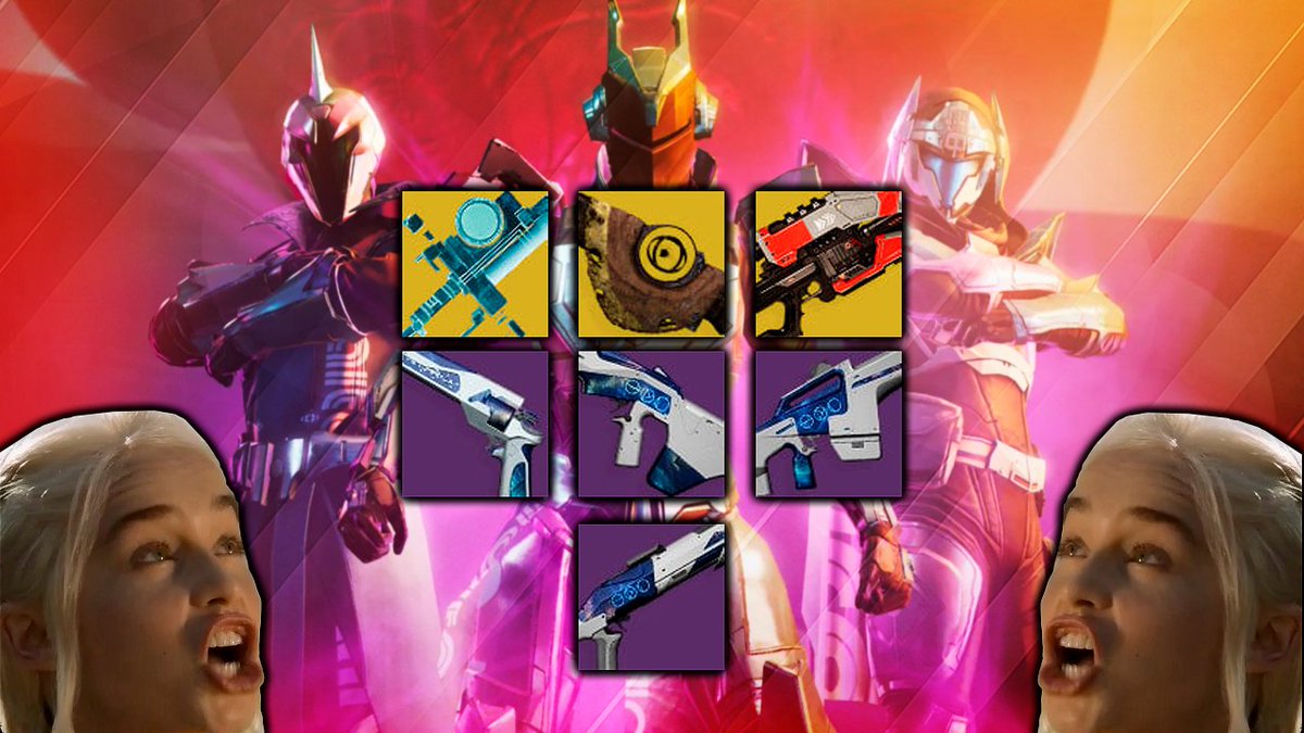 TheDaykyri's tweet photo. NUEVO VÍDEO!

🔥 🔥 nuevas ARMAS y Gameplays! Exóticos y MÁS! Mañana en #Destiny2 🔥 🔥 https://t.co/l5gm0VGnb6