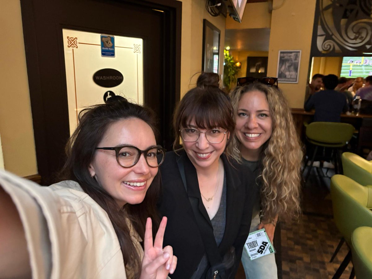dear_trudence's tweet image. In my opinion there are not enough women devs, but I'm lucky to join @marianne_ciara and @brendamarienyc as the 3 women founding members of the SDA. And so happy to have met them in person at Editions 🤗