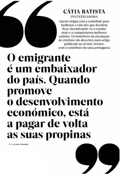 cbatista_econ's tweet image. Thank you to #ClaraTeixeira for an engaging conversation on how emigration can contribute to the economic development of countries of origin, and other migration policy and politics related topics.
Full interview (PT only) in @Visao_pt:
visao.pt/?p=2219198