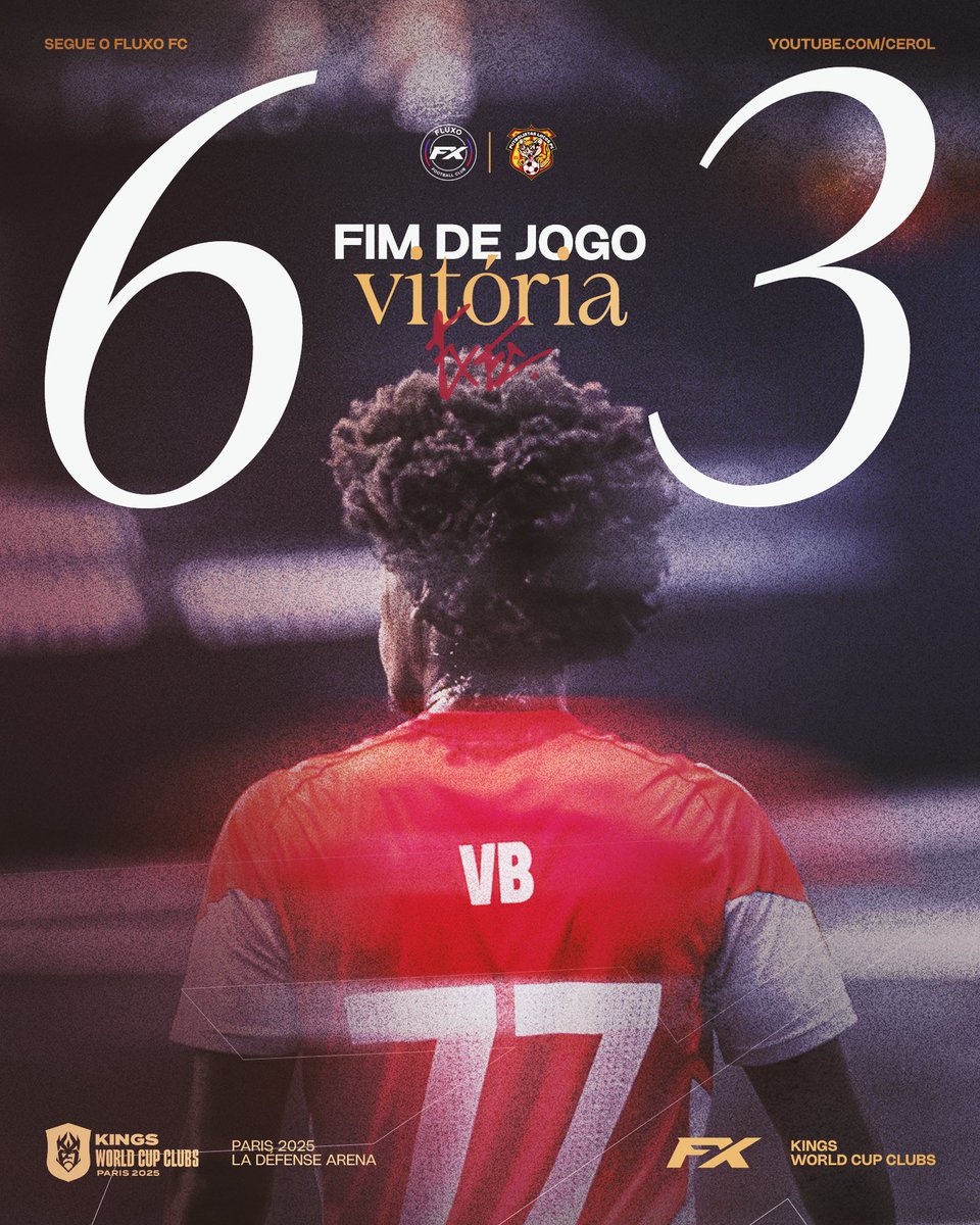 FLUXO FC (@fluxo_fut7) on Twitter photo É VITÓRIA DO FLUXO, É VITÓRIA DO BRASIL 🇧🇷
Começamos a nossa campanha na <a href="/_KingsWorld/">Kings League World</a> com o pé direito e esse é só o começo. Vamos pra pra deles, pra gringo sempre é mais caro!
#SegueOFX É VITÓRIA DO FLUXO, É VITÓRIA DO BRASIL 🇧🇷
Começamos a nossa campanha na <a href="/_KingsWorld/">Kings League World</a> com o pé direito e esse é só o começo. Vamos pra pra deles, pra gringo sempre é mais caro!
#SegueOFX