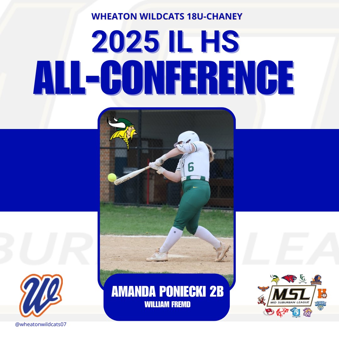 HUGE CONGRATS to Wildcat and MSL Softball All-Conference Selection, <a href="/Amandaponiecki/">Amanda Poniecki 2026 MIF/3B UNCOMMITTED</a> . Incredible job #6, now go and make a deep run at state! <a href="/USSSA/">USSSA</a> #softball <a href="/FremdVikings/">Fremd High School</a> <a href="/FremdSoftball/">Fremd Softball</a>