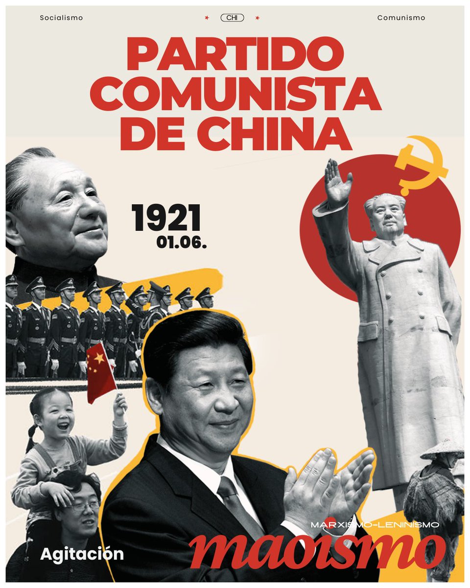104 años del PCCh.

Hace un siglo, el 21 de julio de 1921, Mao Zedong y otros doce delegados de todo el país se reunieron en secreto en Shanghái para celebrar el Primer Congreso Nacional del Partido Comunista de China (PCCh).
