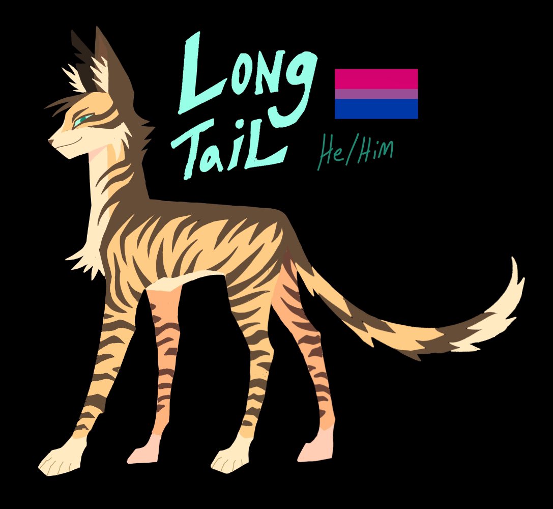 Smoked_Catnip's tweet image. Decided to go lineless for bisexual LongTail- he wanted FireHeart SO bad
#warriors #warriorcats #longtail #warriorcatsdesign #warriorslongtail #PrideMonth