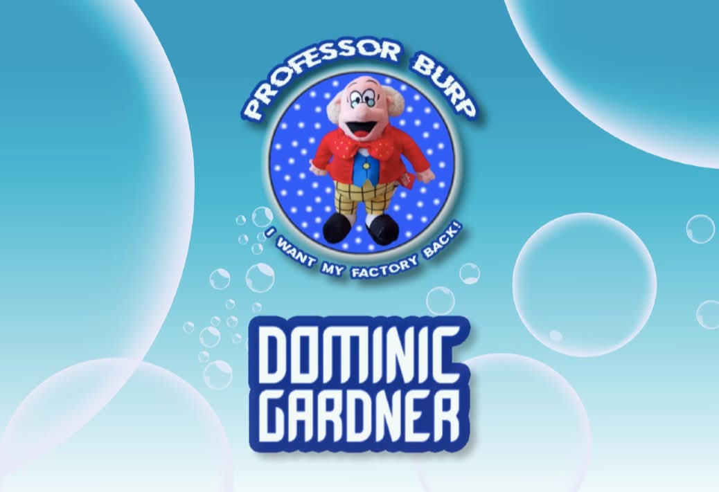 New campaign for Professor Burp to bring his factory back! 🫧 

He'll be appearing in Dominic's channel often as he really wants his factory back. He'll be appearing Dominic's vlogs sometimes with plenty of fizzy jokes and laughs.