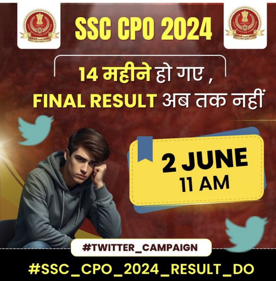 Adityat80686552's tweet photo. #SSC_CPO_2024_RESULT_DO
Abhi nahi jaage saare future SI to aage bhi sote hi rehna.
#wakeupaspirants #wakeupssc
#SSC_CPO_2024_RESULT_DO https://t.co/zvno8z96fE