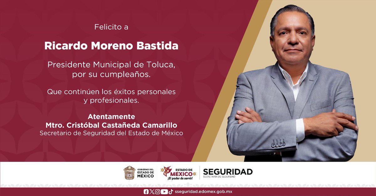 Cristóbal Castañeda (@mtro_ccastaneda) on Twitter photo Envío mis mejores deseos al Presidente Municipal de <a href="/TolucaGob/">Ayuntamiento de Toluca</a>, <a href="/rimoba/">Ricardo Moreno</a>, con motivo de su cumpleaños. 🎈 Envío mis mejores deseos al Presidente Municipal de <a href="/TolucaGob/">Ayuntamiento de Toluca</a>, <a href="/rimoba/">Ricardo Moreno</a>, con motivo de su cumpleaños. 🎈