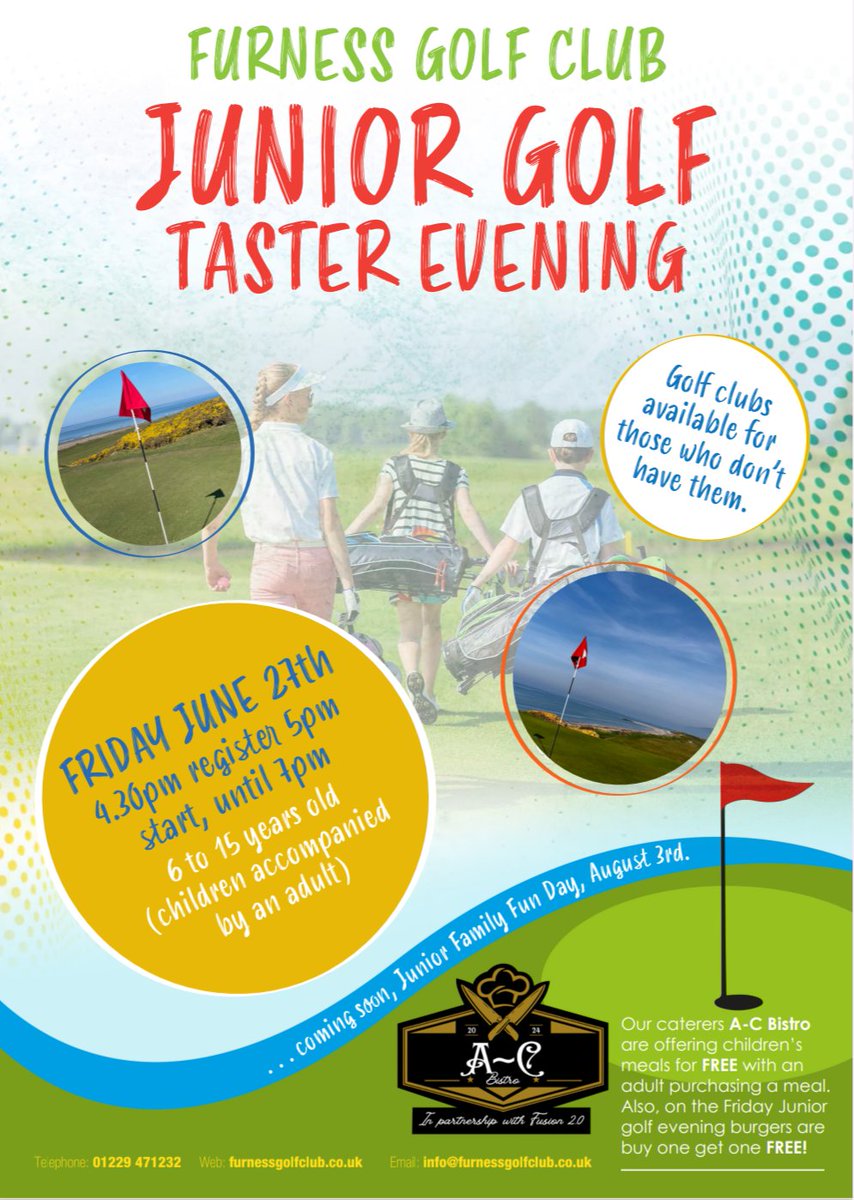 Furness Golf Club Old Links (@furnessgc) on Twitter photo โผ๏ธFGC JUNIOR Taster Eveningโผ๏ธ
Free to all โ
Fun golf for all abilities โ
For more information drop us a DM
Thank you <a href="/GrahamTroth/">Graham Troth</a> for another superb design ๐ฅ ๐ โผ๏ธFGC JUNIOR Taster Eveningโผ๏ธ
Free to all โ
Fun golf for all abilities โ
For more information drop us a DM
Thank you <a href="/GrahamTroth/">Graham Troth</a> for another superb design ๐ฅ ๐