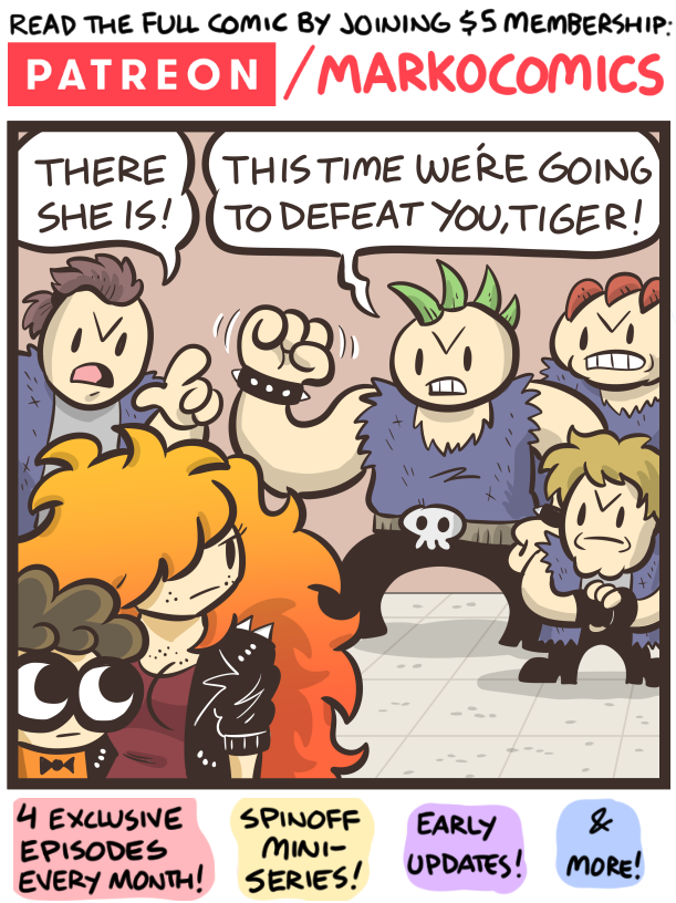 June's first exclusive episode just dropped! How will Tiger scare the bullies this time around? By joining the exclusive gang you can read it and 200+ unseen comics!