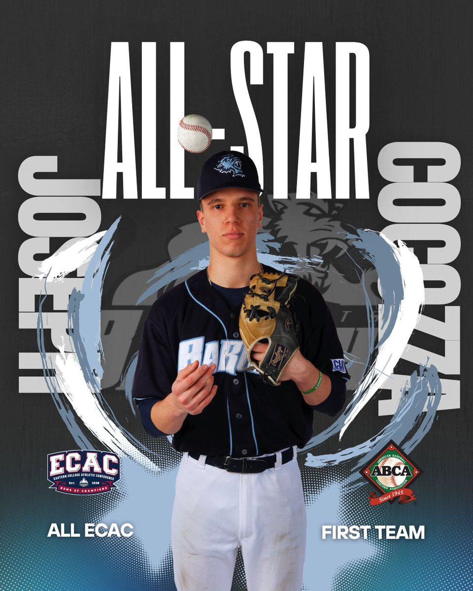 Baruch College Athletics (@baruchathletics) on Twitter photo Congratulations to Joseph Cocozza on two more baseball honors! He was named All-ECAC and a First Team NCAA District 4 All-Star with the American Baseball Coaches Association (A.B.C.A.)! <a href="/BaruchBearcatAD/">Heather MacCulloch</a> <a href="/CUNYAC/">CUNY Athletic Conference</a> #BaruchBaseball #D3Baseball โพ๐ Congratulations to Joseph Cocozza on two more baseball honors! He was named All-ECAC and a First Team NCAA District 4 All-Star with the American Baseball Coaches Association (A.B.C.A.)! <a href="/BaruchBearcatAD/">Heather MacCulloch</a> <a href="/CUNYAC/">CUNY Athletic Conference</a> #BaruchBaseball #D3Baseball โพ๐