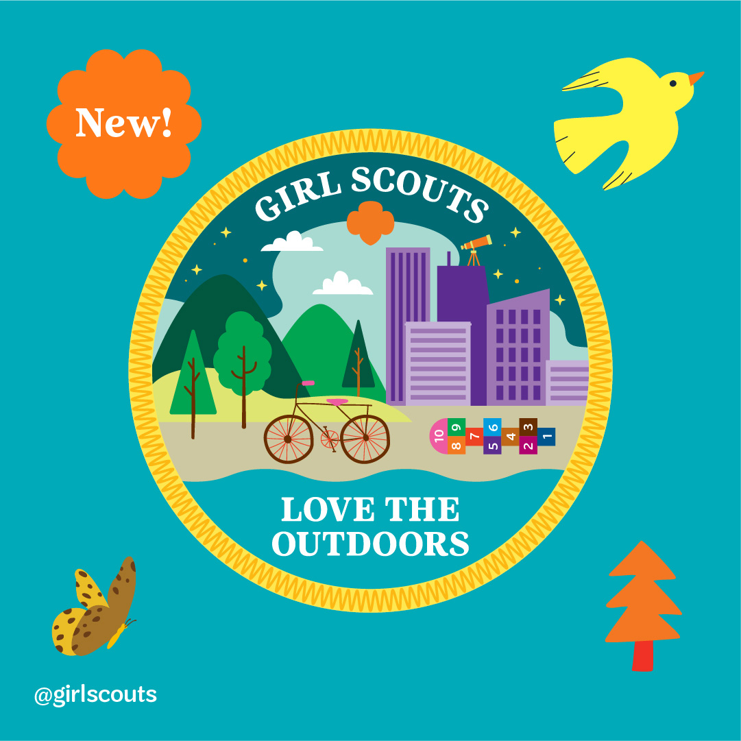 GSCTF's tweet image. Take on the outdoors with the Girl Scouts Love the Outdoors Challenge! 🌞🌲 Discover new adventures this summer and claim that exclusive patch. 🔗 Get the scoop here: ow.ly/OVS850W1Oa0