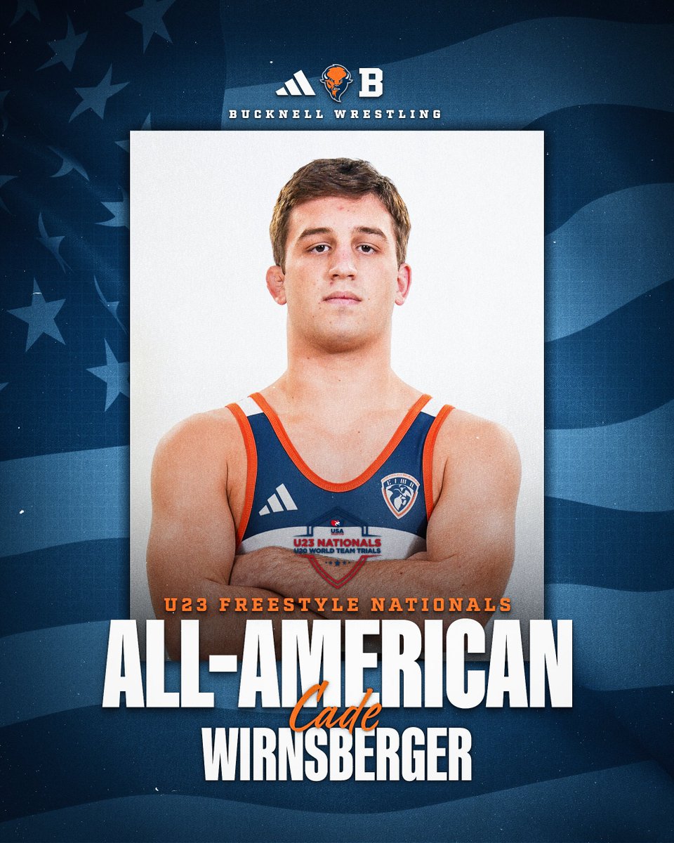 Congratulations to Dillon Bechtold, Myles Takats and Cade Wirnsberger for their successful weekend!

Read the article about their accomplishments alongside some other Bison wrestlers results at the U23 Freestyle Nationals and U20 World Team Trials here:

bucknellbison.com/news/2025/6/2/…