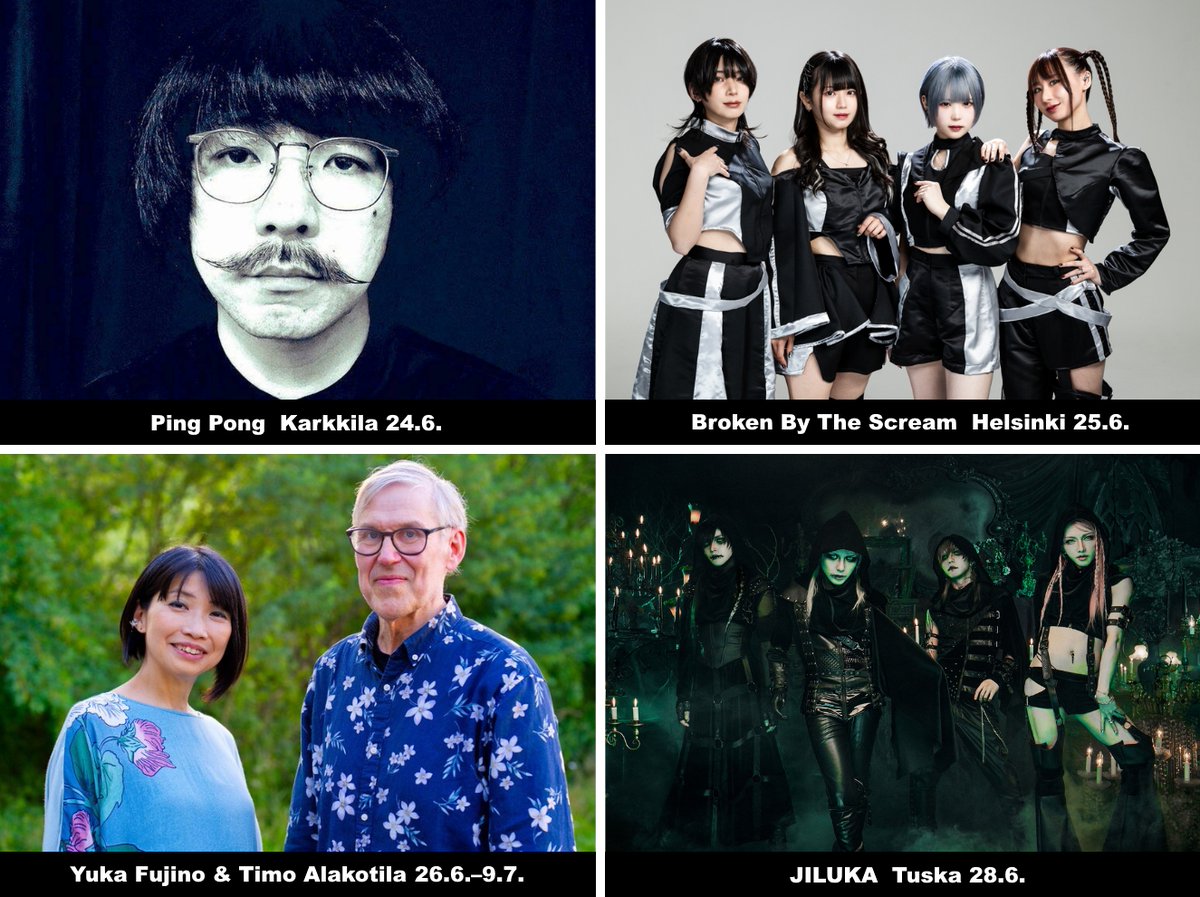 Kesäkuu on keikkakuukausi! Lähiviikkoina Suomessa vierailee esiintyjiä moneen makuun, herkästä musiikista aina raskaaseen metalliin asti.