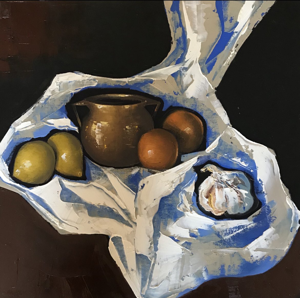 Rebekah Mooney
Citrus And Garlic Still Life With Copper Pot
Oil on Board
16.8” x 16.8”

artwork500.co.uk/product/citrus…

📩 PM For Further Enquiries
🚚 Free Postage Throughout the UK
📲 Klarna, Clearpay Options Available

#northumberland #newcastle #northeast #newcastleupontyne