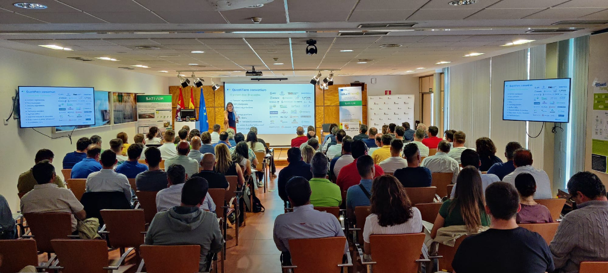 ITACYL's tweet photo. Hoy en la Jornada #SATIVUM – #QuantiFarm, David Nafría y Vanessa Paredes nos hablaron de #fertilización, dosis variable, #AgriculturadePrecisión y módulo de asesores
Gracias a todos los colaboradores que nos han ayudado y a los muchos asistentes por venir al #ITACyL
#RIS3CyL https://t.co/mai2g3qQEd