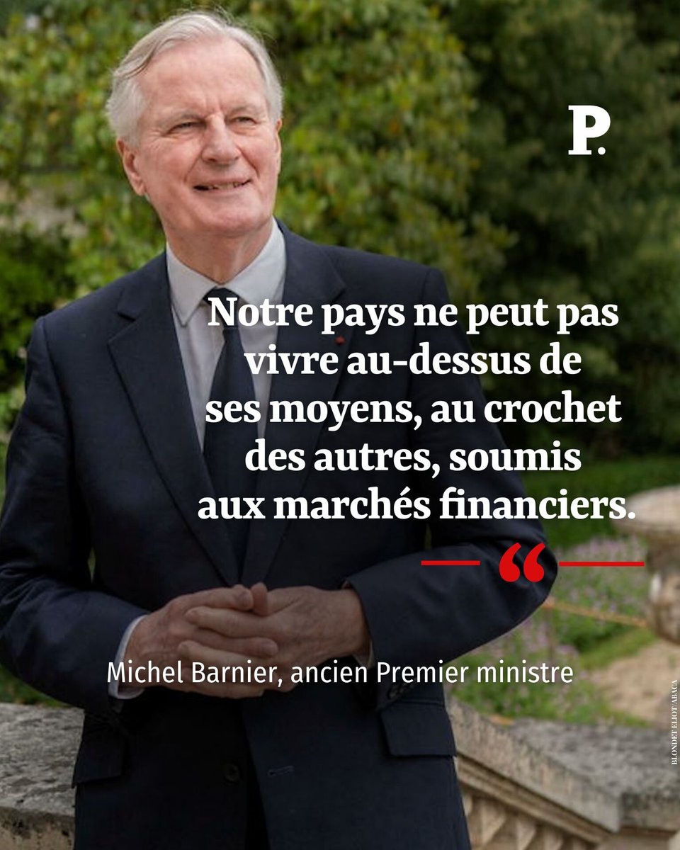 LePoint's tweet photo. Come-back. L’ancien Premier ministre, @MichelBarnier, qui sort son nouveau livre six mois après avoir quitté Matignon, s’avance sur le chemin de 2027.

Par @NathalieSchuck
➡️ https://t.co/JExEmp2JSs https://t.co/8SwlfvQBAB