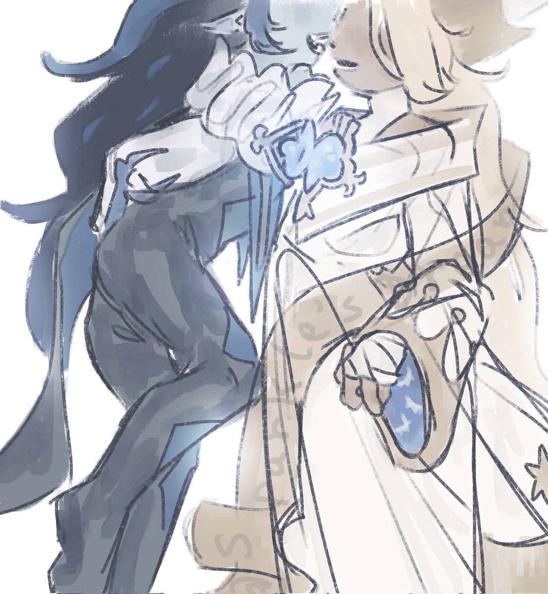 Spark_leDreamer's tweet image. the «kiss»

#shadowvanilla
#cookierunkingdom