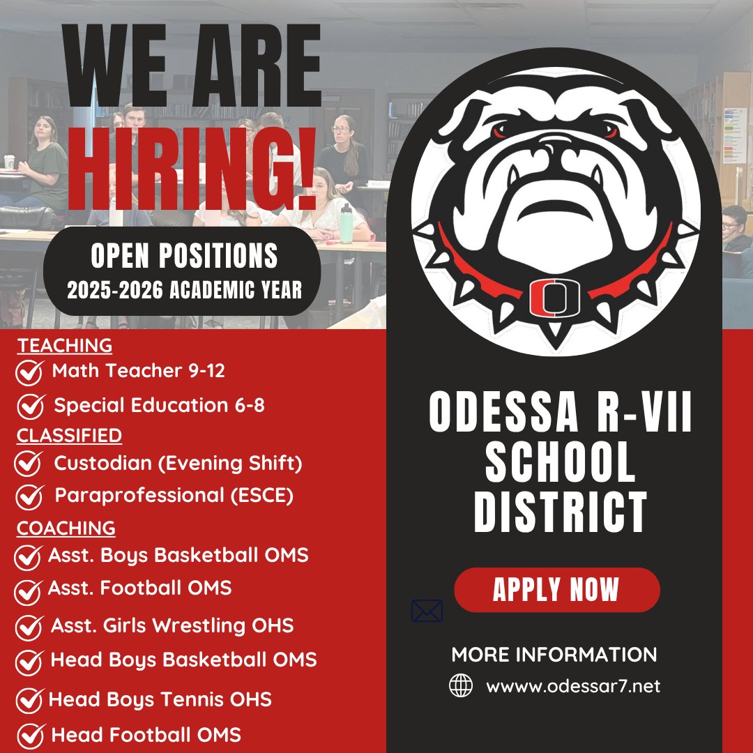 Apply at applitrack.com/Odessa/onlinea…