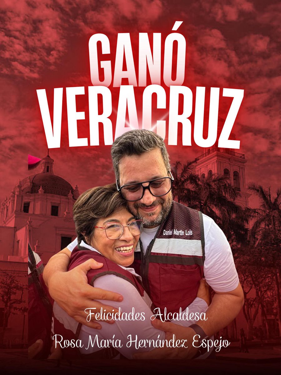 Mensaje de <a href="/dmartinlois/">Daniel Martin Lois</a> : ¡El pueblo habló, y eligió bien!
Hoy celebramos el triunfo de una mujer valiente y capaz, mi gran amiga Rosa María Hernández Espejo. 

Contigo llegó la transformación que Veracruz necesitaba, enhorabuena.