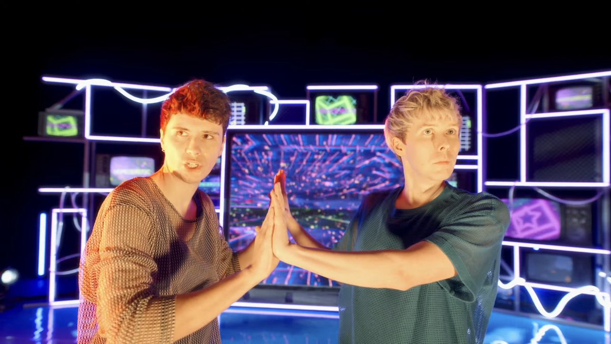 i'm getting emotional ab the fact that 9 months ago was the 1rst time we got to see the first glimpse of the terrible song (&amp; we immediately made it an emoji for our discord server :dnplove:) &amp; today, finally, we get to watch the official music video 😭 we have come so far 🫶🏻🌈💙