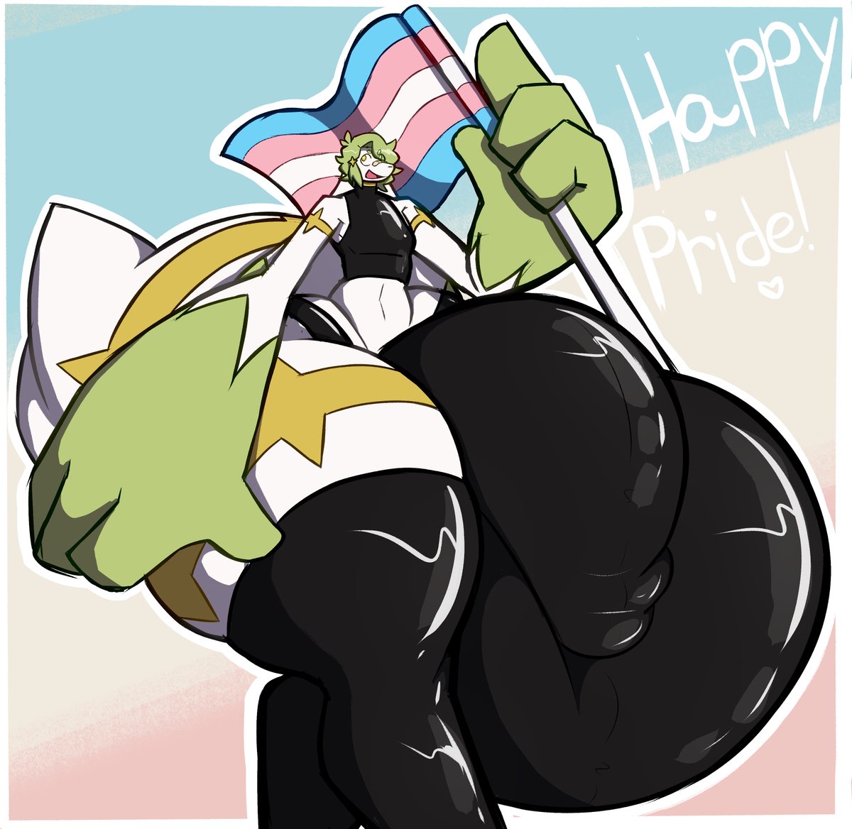 AeroSkymin's tweet photo. [CW: #Hyper #HyperBulge] Wanted to do somethin EXTREMELY indulgent, so here's somethin huge and proud for pride month!~ 🤍✨
#furry #furryart #nsfw https://t.co/STVMunXSGM