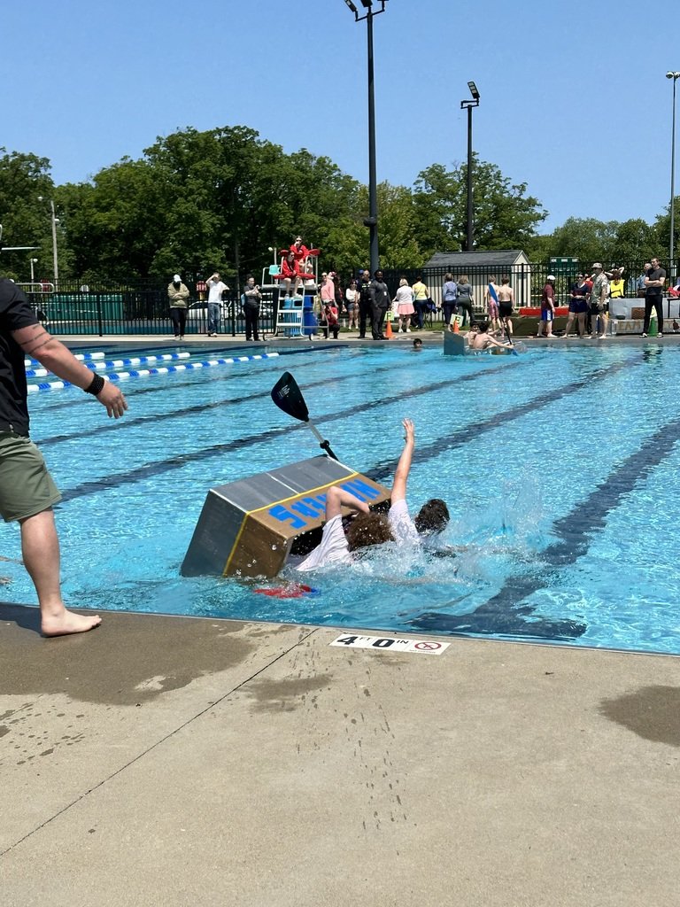 Cue the Yacht Rock and set sail for Bay Middle School's Third Annual Sixth-grade Cardboard Boat Regatta at the Bay Village Family Aquatic Center!