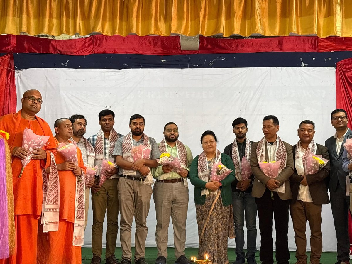 SRBT_College's tweet photo. 'The Vivekananda Sammelan on  Value Education' was held on June 2, 2025, in the College Auditorium. The convention was jointly organized by Ramakrishna Mission Vidyamandira, Belur Math, Ramakrishna Mission Vidyamandira Alumni Association, &amp; S.R.B.T. College, Darjeeling. https://t.co/1z5aMumaKo
