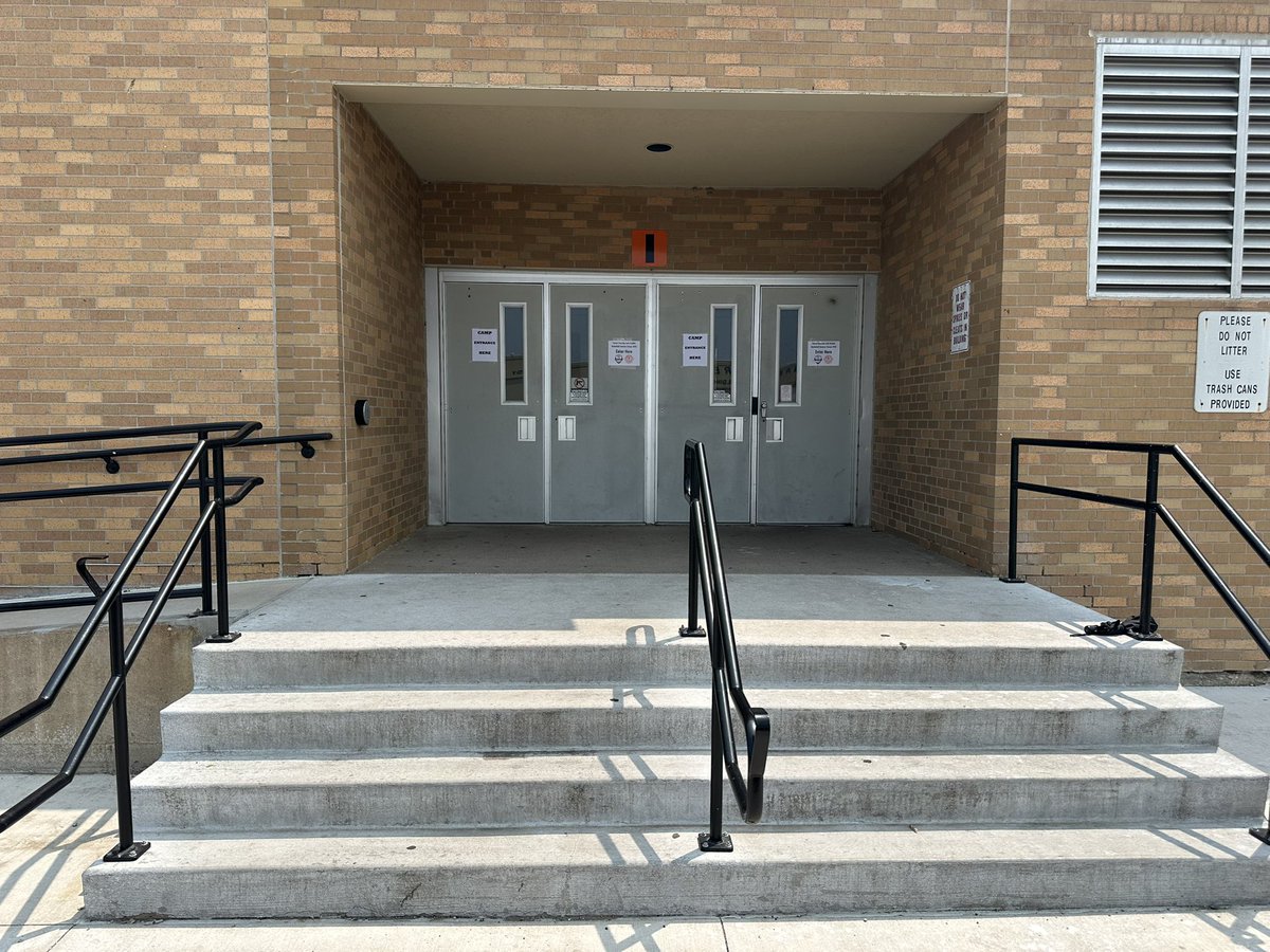 Due to construction, camp entrance is Door I moving forward. (Same door as previous years)