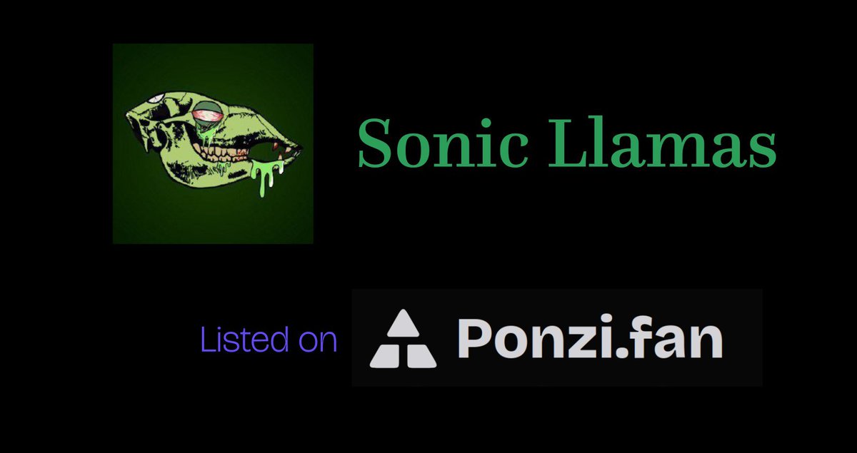 ponzi.fan (@ponzidotfan) on Twitter photo We are happy to welcome the great <a href="/sonic_llamas/">Sonic Llamas</a> community to the ponzi.fan family!
To mark this new collaboration, $SLL has been officially listed on ponzi.fan! We are happy to welcome the great <a href="/sonic_llamas/">Sonic Llamas</a> community to the ponzi.fan family!
To mark this new collaboration, $SLL has been officially listed on ponzi.fan!