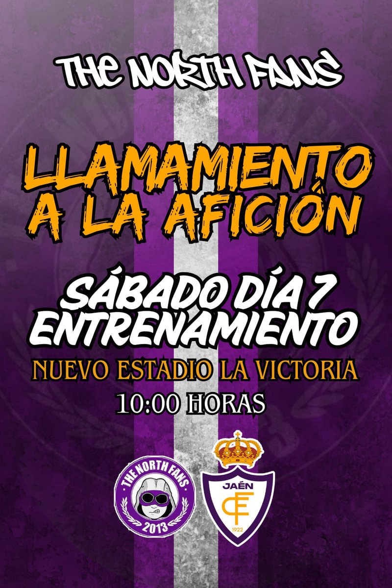 Llamamiento a la afición !!

Sábado día 7  a las 10:00 convocamos a toda la afición en el Estadio Municipal de La Victoria para animar a la plantilla de cara a la final que tenemos el domingo.