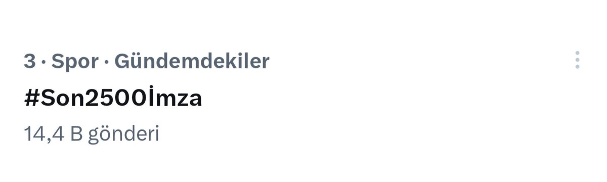 An itibarıyla 14.000 tweeti geçtik durmak yok. #Son2500imza Yaz, Yazdır, RT’LE!

Geleceğimiz için Ali Koç GİTMELİ!