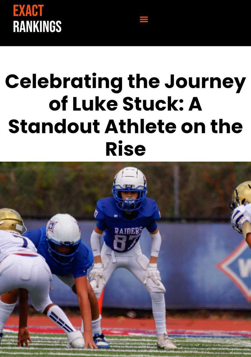 Seth Stuck (@sethstuck) on Twitter photo As part of Luke's nomination to The Georgia <a href="/AllStateGameASG/">All State Game</a>, <a href="/EXACTSports/">EXACT Sports</a> did this nice writeup!
exactrankings.com/features_highl…
Luke never ceases to impress us with his work ethic and ability to make the most out of each day. You'd never know he's basically a year younger than all As part of Luke's nomination to The Georgia <a href="/AllStateGameASG/">All State Game</a>, <a href="/EXACTSports/">EXACT Sports</a> did this nice writeup!
exactrankings.com/features_highl…
Luke never ceases to impress us with his work ethic and ability to make the most out of each day. You'd never know he's basically a year younger than all