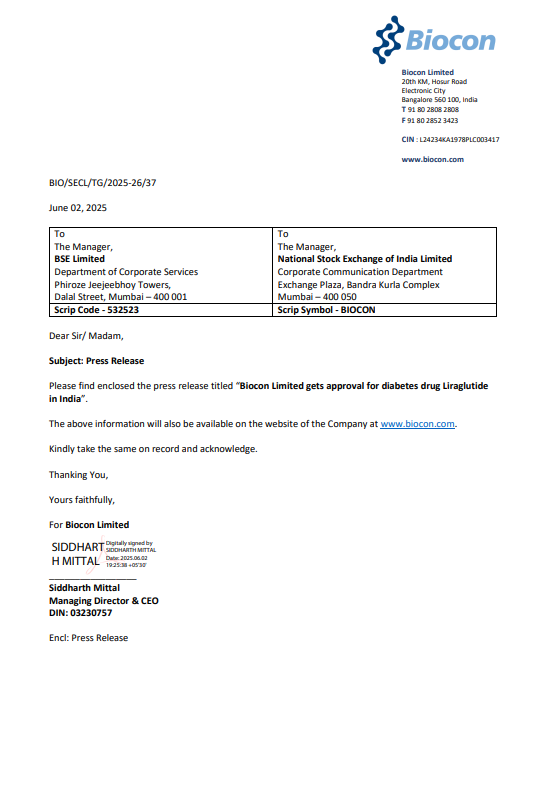 iamanjiiii's tweet image. 🚨 #Biocon Gets #CDSCO Nod for Generic #Victoza® (Liraglutide) for Type 2 #Diabetes Treatment in #India 🇮🇳

✅ Approval covers adults, adolescents &amp;amp; children aged 10+
🥗 To be used with diet &amp;amp; exercise
🩸 For controlling blood sugar levels