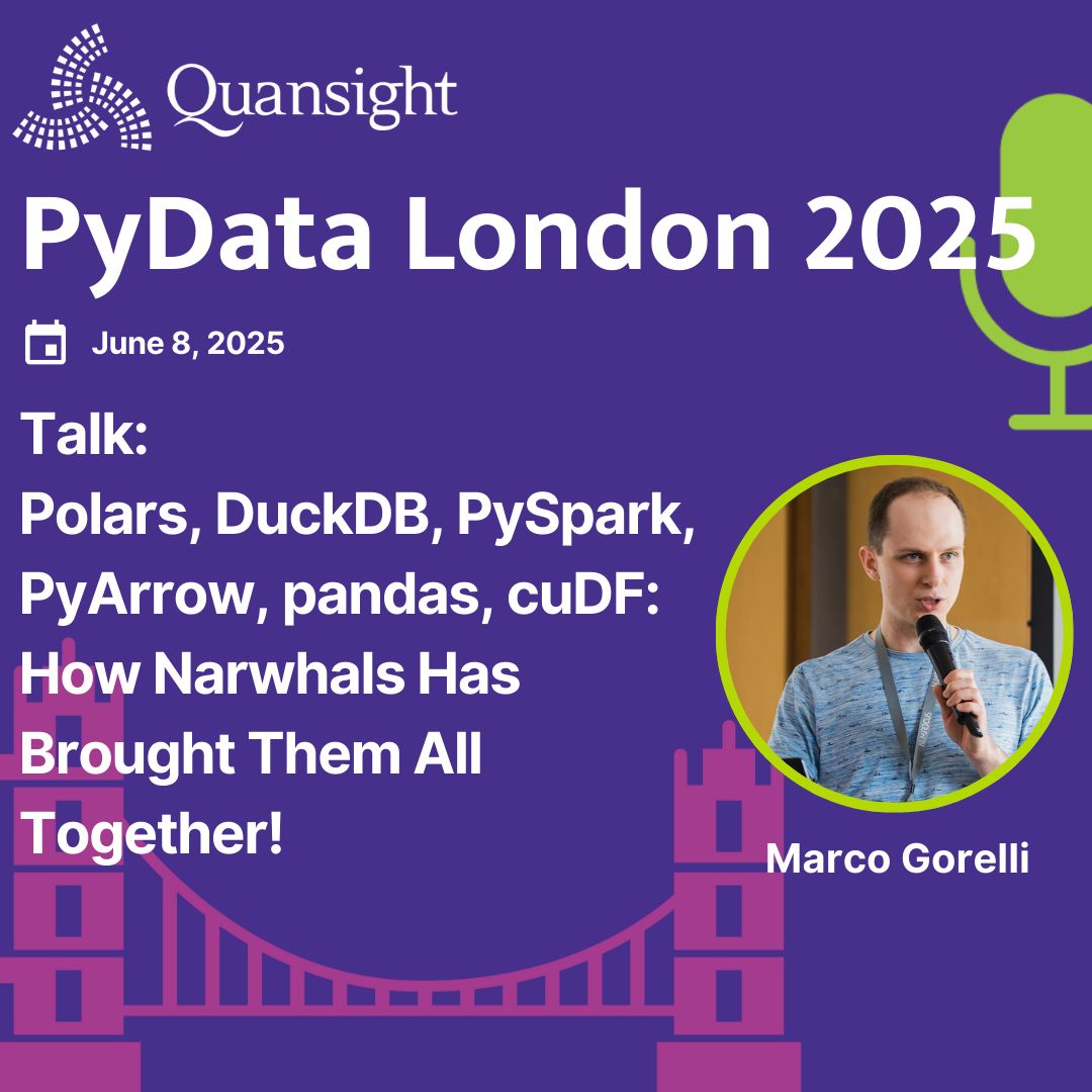 📅 Don't miss Quansight's Marco Gorelli presenting at #PyDataLondon2025! Learn the secrets behind Narwhals - the tool that's simplifying life for Python developers by creating harmony between pandas, Polars, DuckDB, PyArrow &amp; more dataframe libraries. buff.ly/pKpWy9w