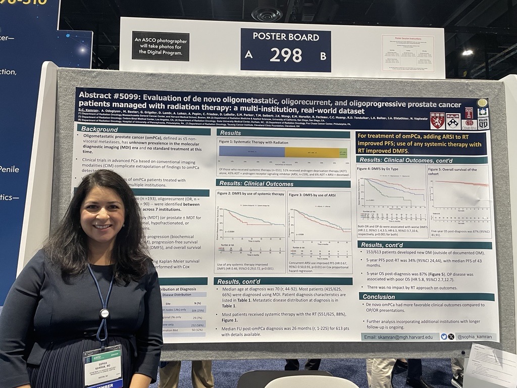 Mass General Cancer Center (@mghcancercenter) on Twitter photo <a href="/sophia_kamran/">Sophia Kamran, MD</a>, MD, presenting her poster on radiation oncology for prostate cancer at #ASCO25. <a href="/sophia_kamran/">Sophia Kamran, MD</a>, MD, presenting her poster on radiation oncology for prostate cancer at #ASCO25.