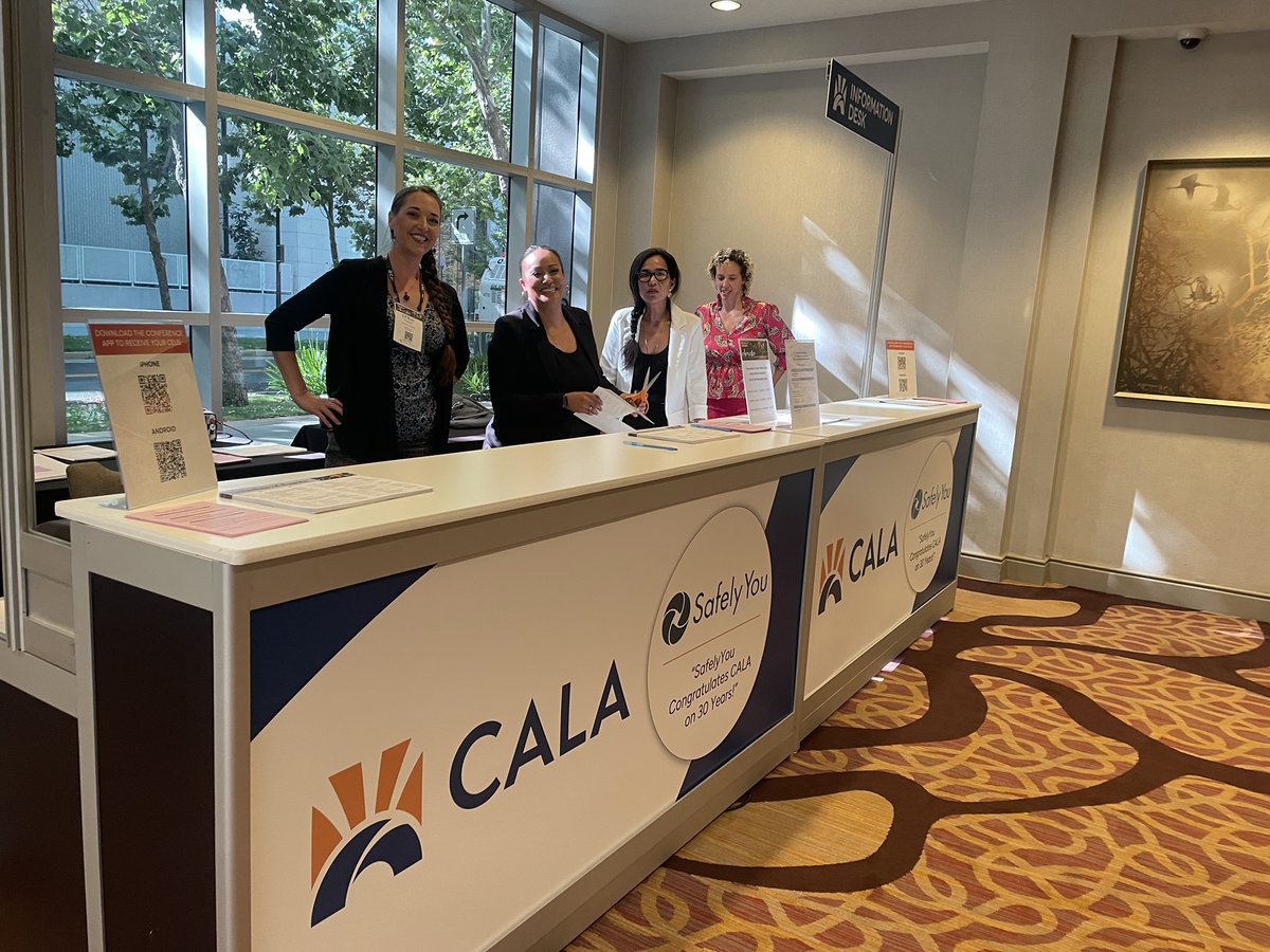 Thank you to <a href="/SafelyYou/">SafelyYou</a> for sponsoring our Information Counters in the registration area. #CALAElevate
