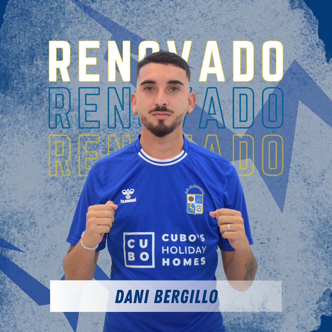 🔵🔵RENOVADO!! ✅✅✅

🤝 Daniel Bergillo continuará una temporada más como jugador del CD Alhaurino.

➡️ Máximo goleador del equipo en la pasada campaña y pilar fundamentar en la creación de juego y el balón parado. Seguiremos disfrutando de la magia de Bergillo en 3ª RFEF.

💙