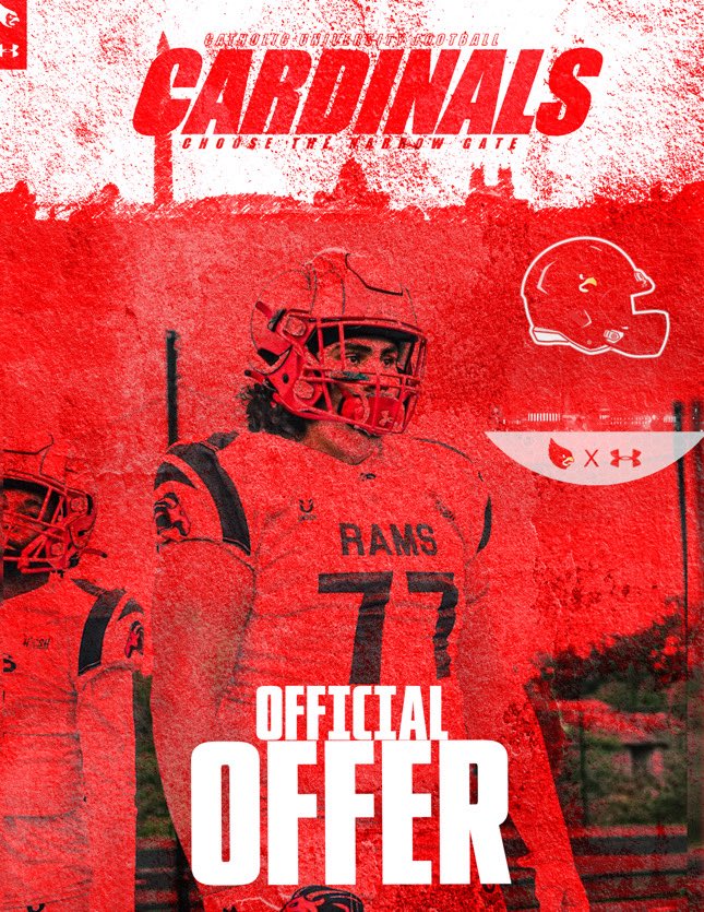 EXTREMELY Blessed to receive my another offer from Catholic University!! #Glorytothebigmanabove <a href="/Coach_PinkHat/">Coach Lamaar Thomas</a>  <a href="/SuitlandRamsFB/">SuitlandRamsFB</a>