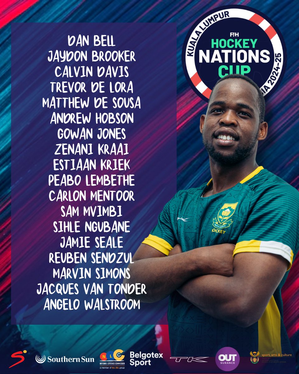🄵🄸🄷 🄽🄰🅃🄸🄾🄽🅂 🄲🅄🄿

Six debutants named as South Africa gear up for Kuala Lumpur showdown

Read = &gt; sahockey.co.za/2025/06/02/sa-…

#MoreThanHockey