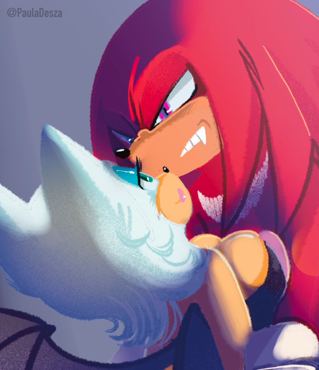 PaulaDesza's tweet photo. Give it bat, I mean, back- 
#knuxouge #sonic #knucklestheechidna #roguethebat https://t.co/uS0zMYSc6C