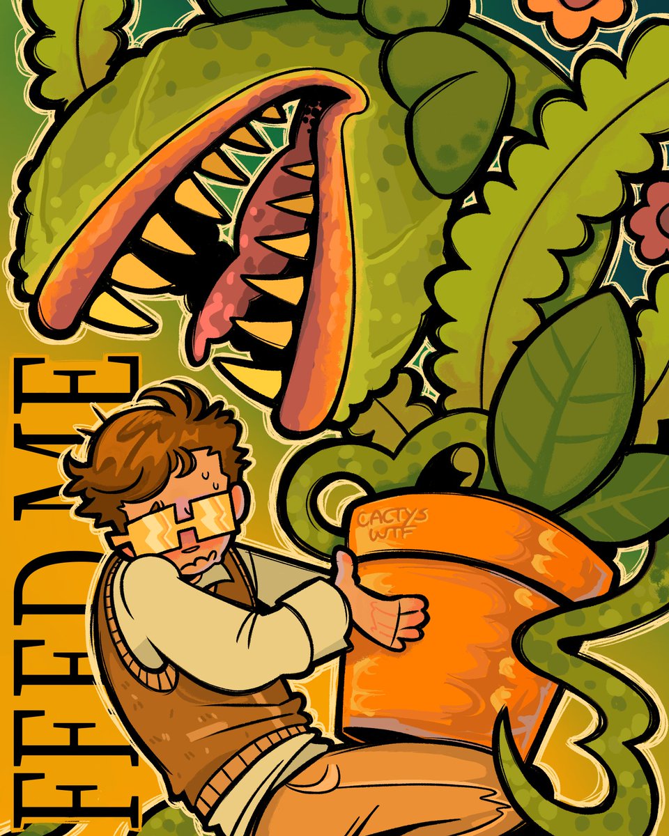 CACTYSWTF's tweet image. finally watched little shop of horrors