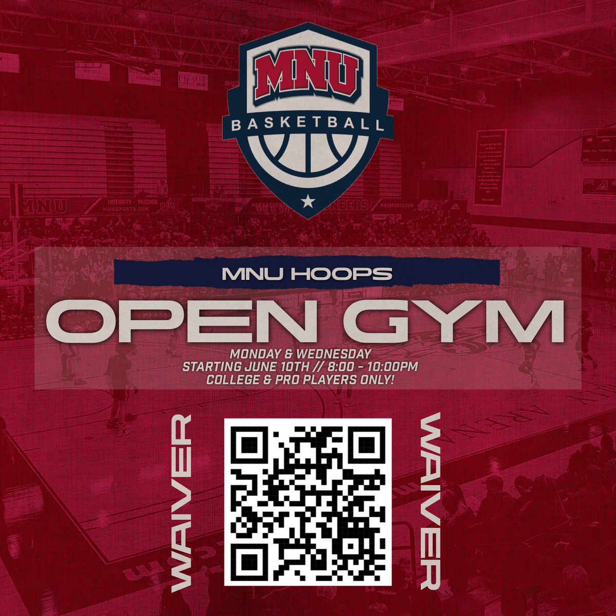 MNUHoops's tweet image. Open Gym a week from today!