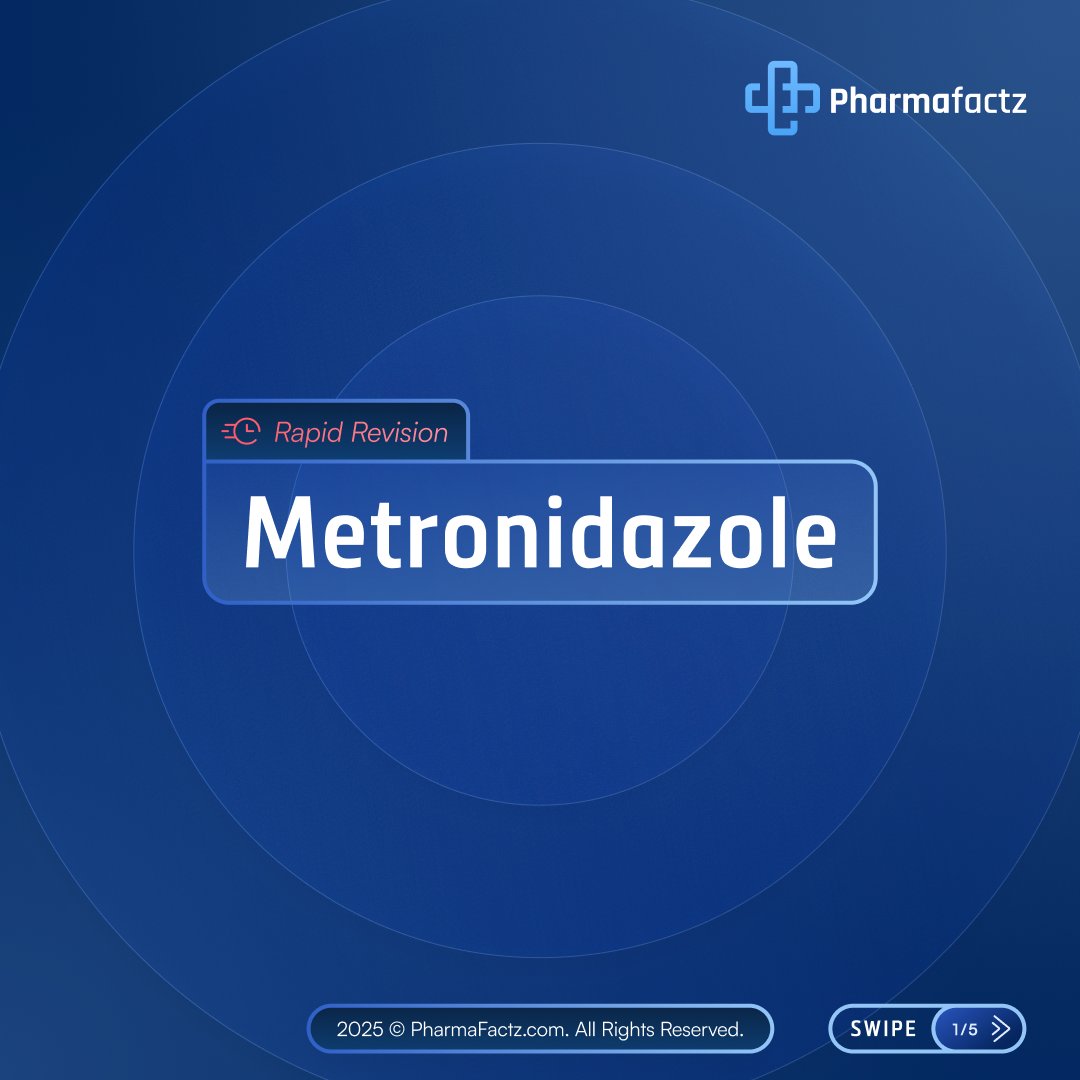 💊All the facts you need to know about metronidazole. 

🧵(1/5)