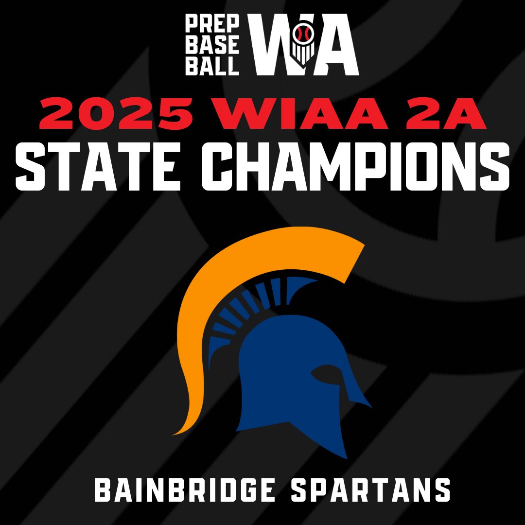PrepBaseballWA's tweet photo. 2A WIAA State Champions

Bainbridge Spartans https://t.co/Tovm6cLNp3