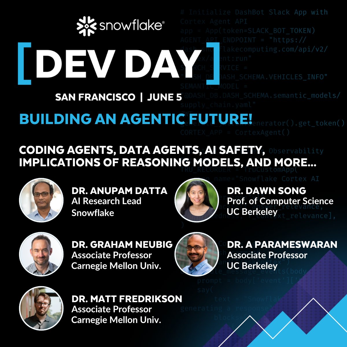 gneubig's tweet photo. I'll be at #SnowflakeDevDay in SF this June 5th to join a panel with some other great colleagues! If you're interested you can still register here: https://t.co/8d9Yk2XoK4 https://t.co/9HyL60R8rx